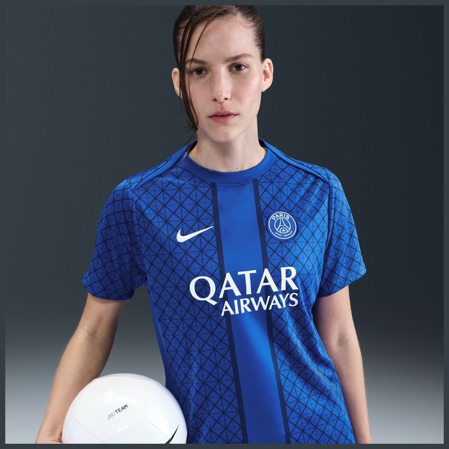 Paris Saint Germain Training T-Shirt Dri-FIT Academy Pro Pre Match - Hyper Royal/Midnight Navy/White Women-SoccerKits Hub | Buy Soccer Jerseys Online